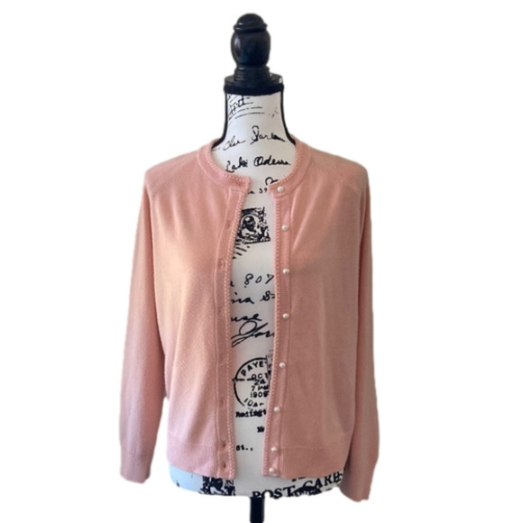 COPY - Hampshire Studio Pink Cardigan Size Small - Picture 1 of 4